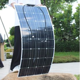 100W Flexible Monocrystalline Solar Panel For Car/Boat/ Home Solar Battery Can Charge 12V Waterproof Solar Panel China