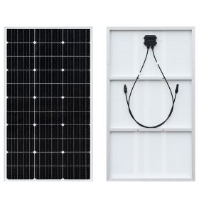18V Solar Panel 100w Panel Solar Battery Charger Solar Power for Outdoor Camping Mobile RV 12V battery charger (Color: 1PCS 100W)